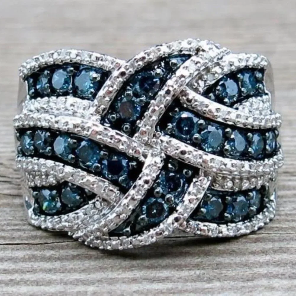 BLUE SAPPHIRE RING - Picture 1 of 4